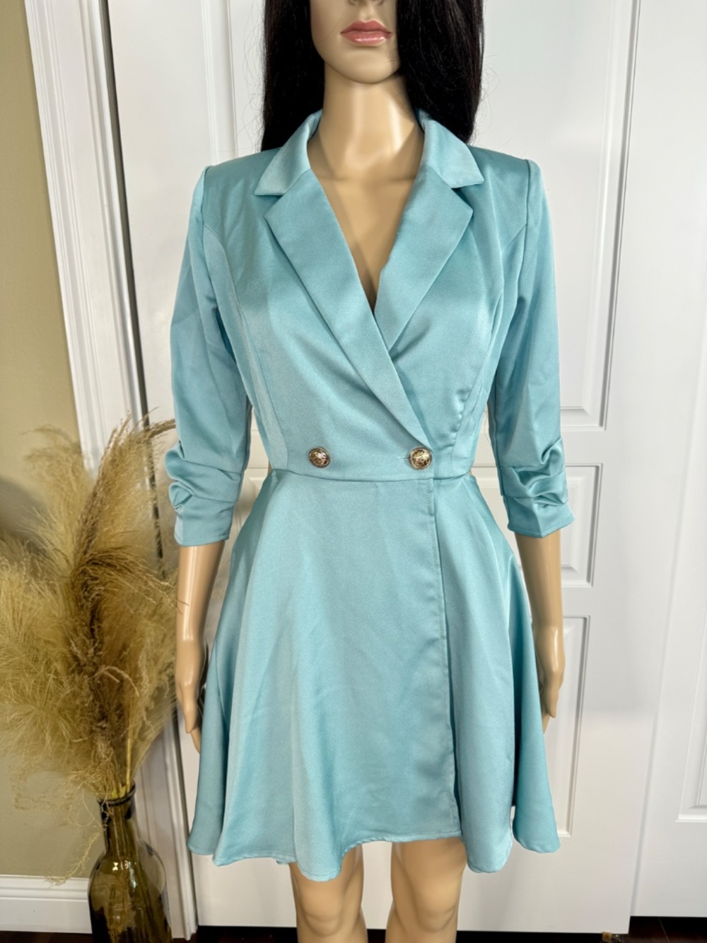 SET OF TWO FIT AND FLARE WRAP MINI DRESSES SIZE SMALL - NWOT - Picture 14 of 16